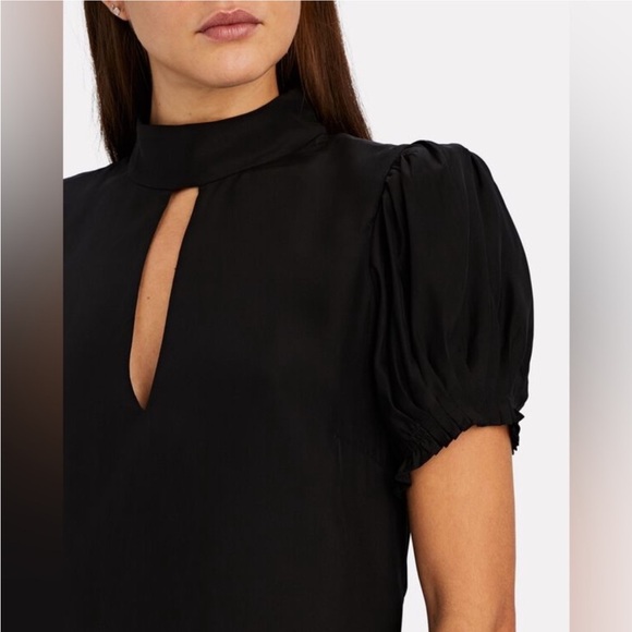 Frame Denim 100% Silk Pleated Party top - Picture 3 of 6